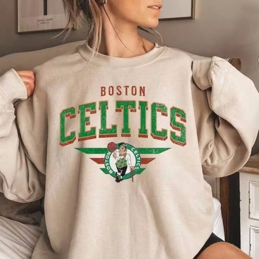 Boston Celtics shirt Vintage Celtics Sweatshirt Men Bostons Celtics K144